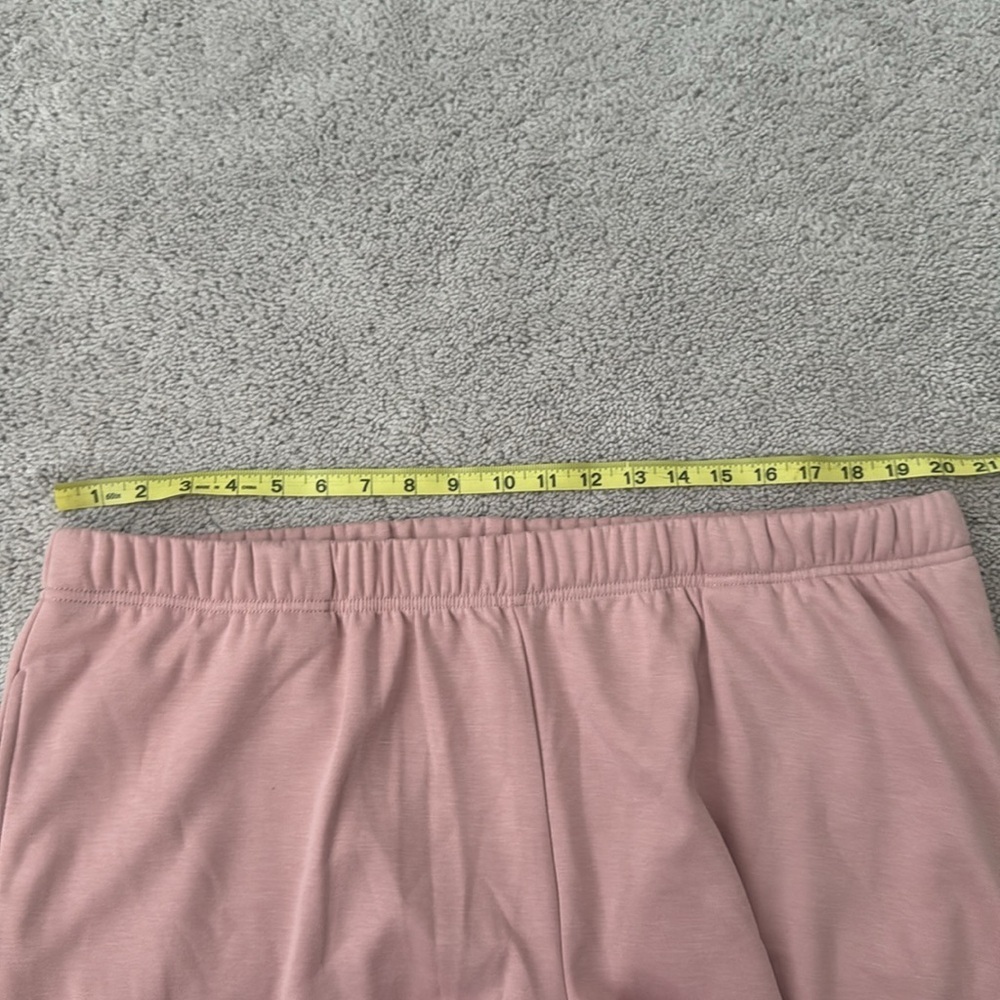 Berkshire Homewear French Terry Cardigan & Flare Pant Set | Size 1X | Pink - Picture 9 of 11